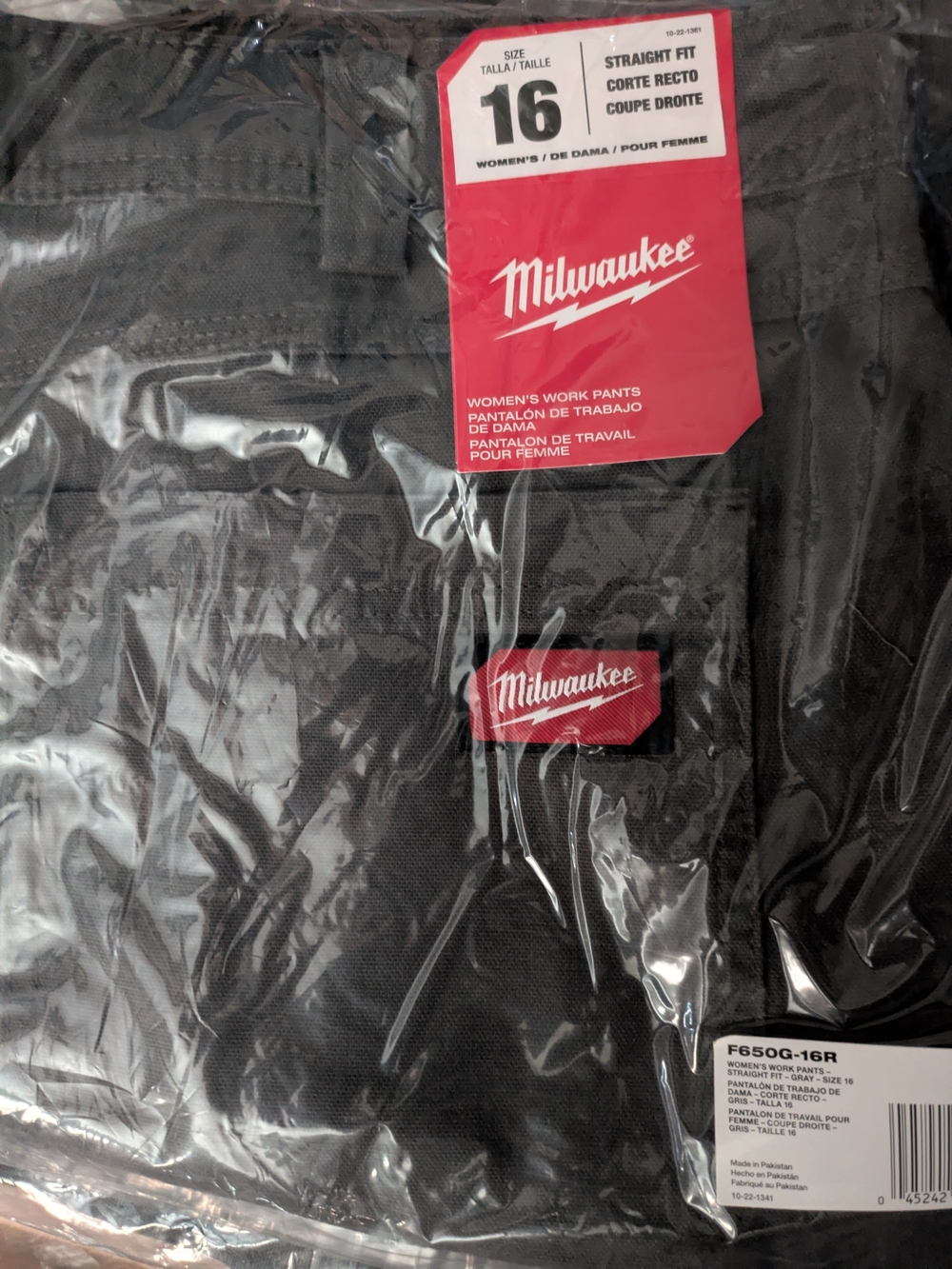 Milwaukee Women's Straight Fit Work Pants - Black (Size 16)